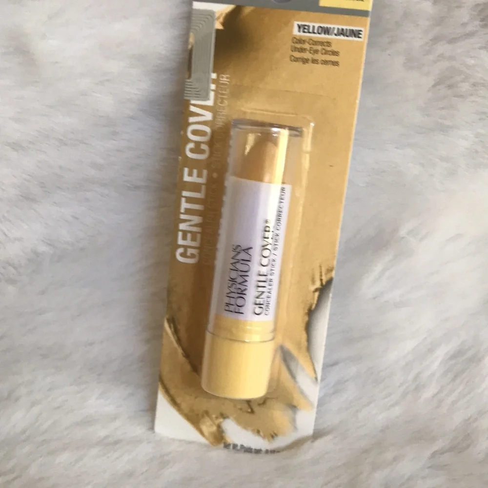 Physicians Formula Gentle Cover Concealer Stick, Yellow For Blemishes, Under-Eye